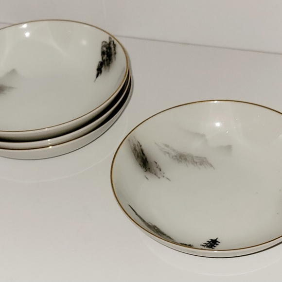 (4) Fukagawa Fruit Bowl Bundle Arita 903 Pattern  Vintage Japanese Bowl Set - Picture 3 of 7